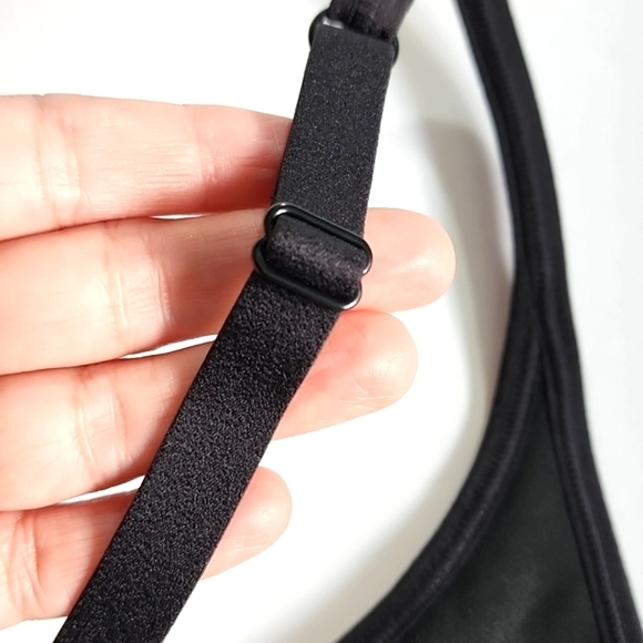 NWT Champion C9 DuoDry Max Black Sports Bra Medium Support Cross Straps Sz M - Picture 5 of 13